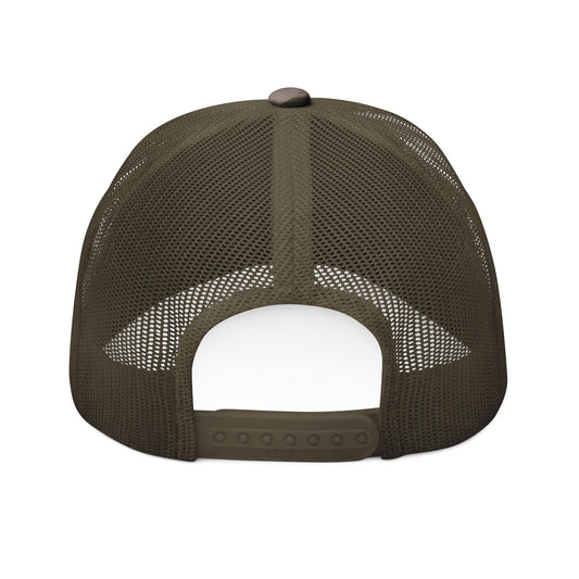 Camo Trucker Hat — Embroidered Bergy Outdoors Logo