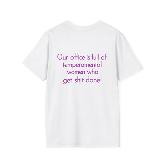 Bergy Builders Logo Tee — Minimalist Pink Chest Logo T-Shirt