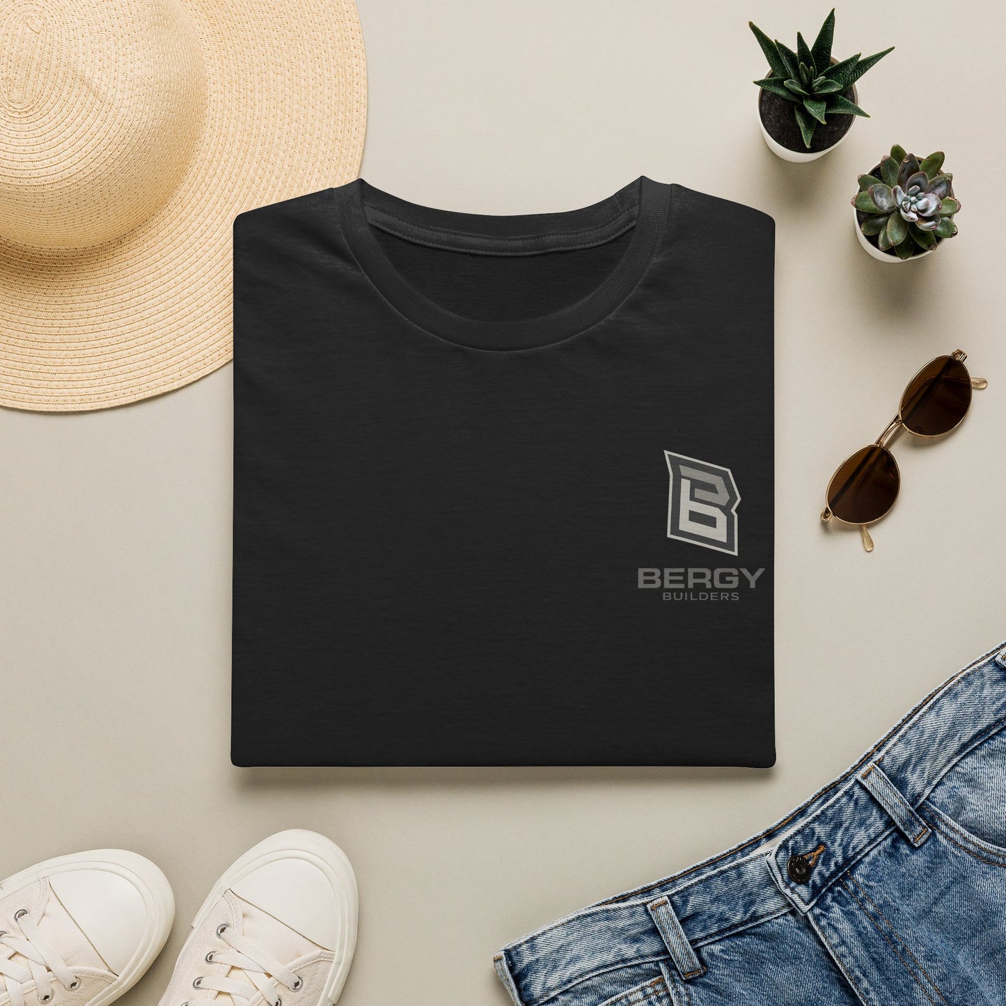 Bergy Builders Logo T‑Shirt — Minimal Construction Brand Tee