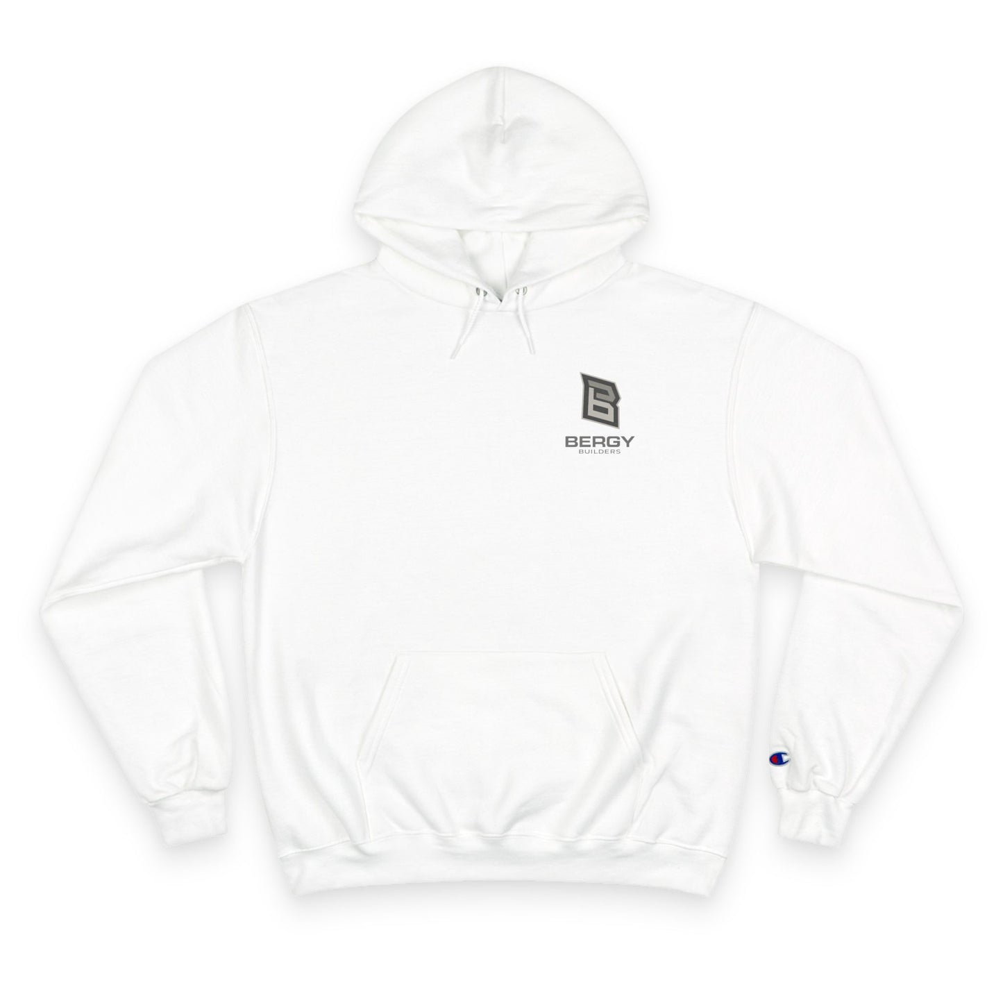 Bergy Logo Hoodie | Minimal Chest Emblem, Champion Hoodie