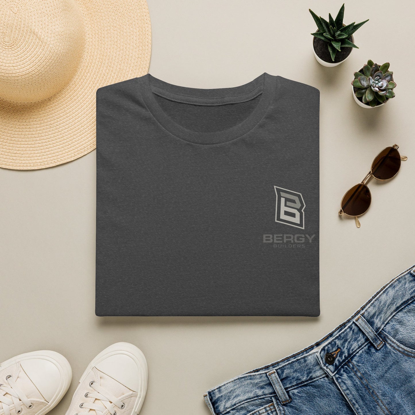 Bergy Builders Logo T‑Shirt — Minimal Construction Brand Tee