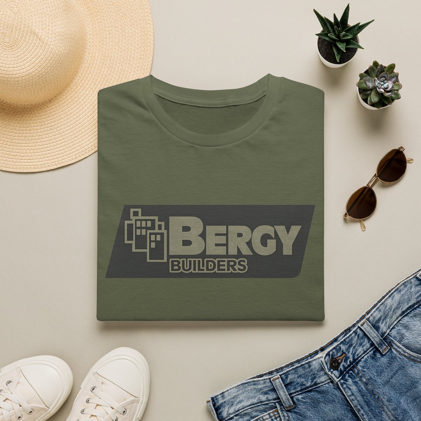 Builders Logo T-Shirt — Bergy Construction Crew Tee