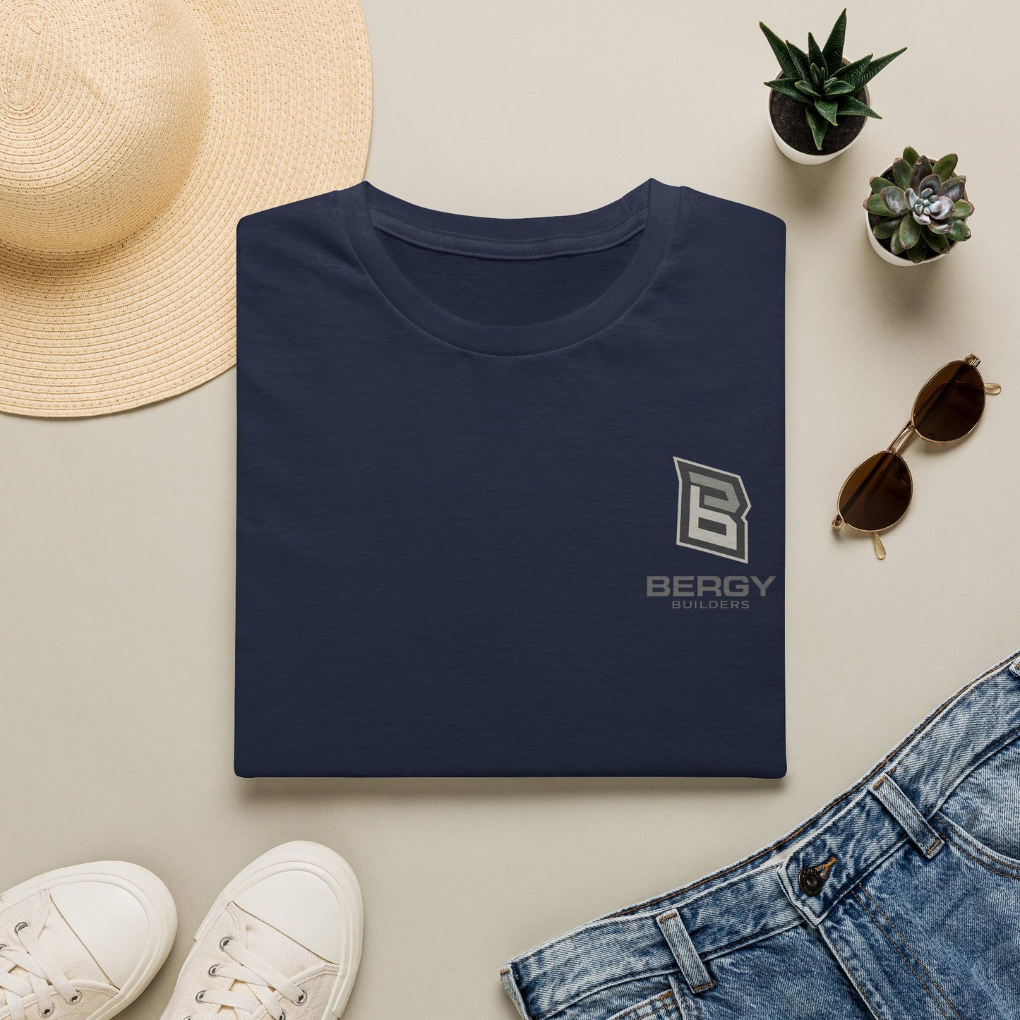 Bergy Builders Logo T‑Shirt — Minimal Construction Brand Tee