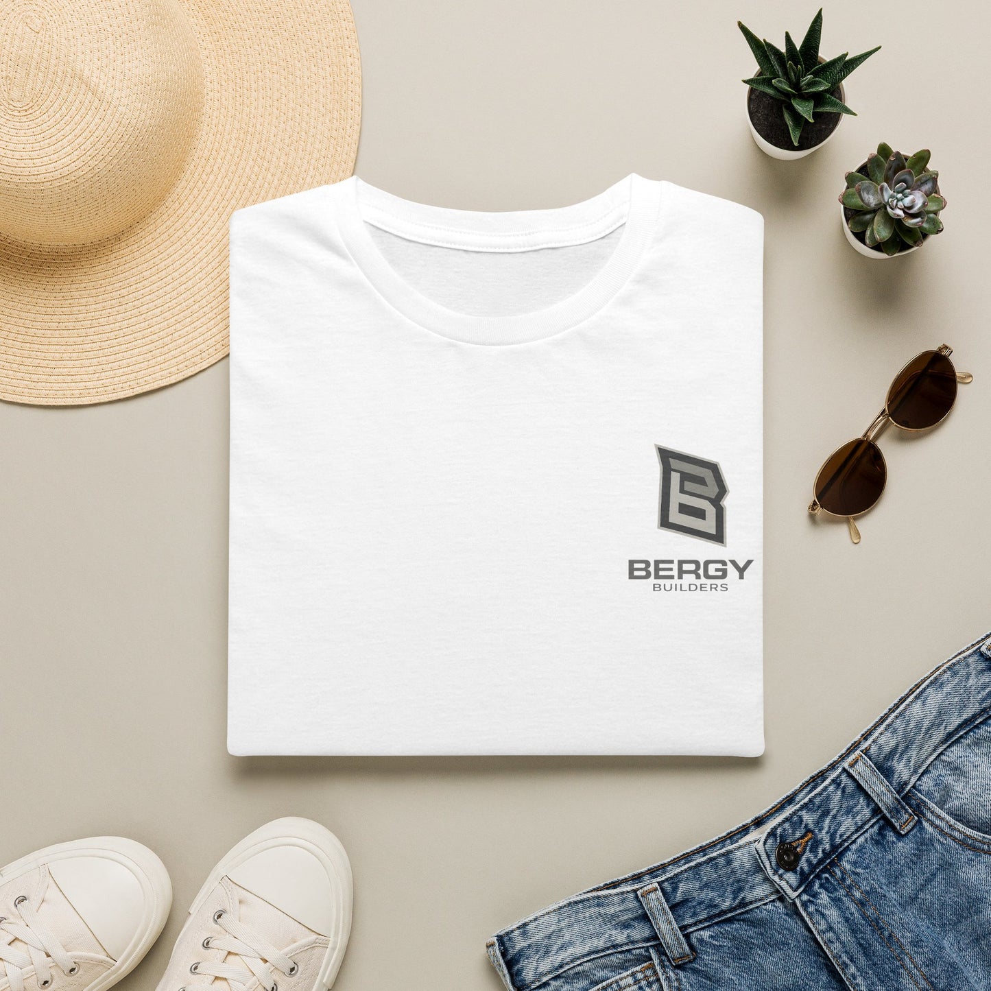 Bergy Builders Logo T‑Shirt — Minimal Construction Brand Tee