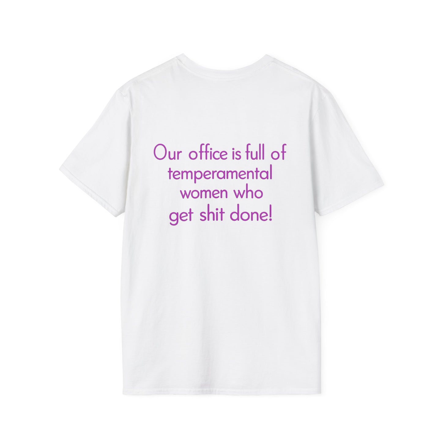 Bergy Builders Logo Tee — Minimalist Pink Chest Logo T-Shirt