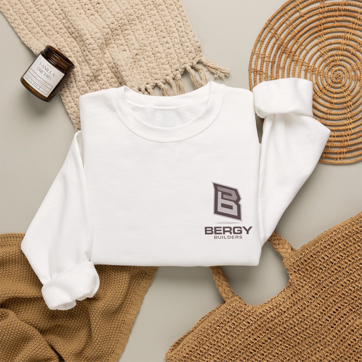 Coffee & Earth Crewneck Sweatshirt — "Not Enough Coffee In The World" Graphic