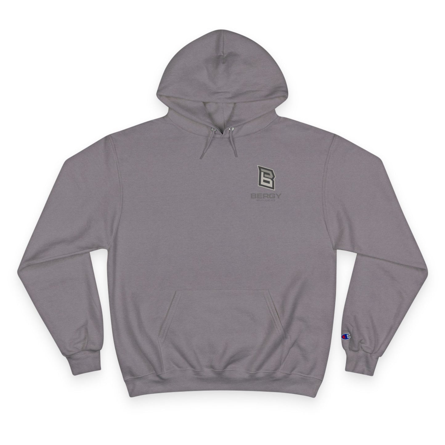 Bergy Logo Hoodie | Minimal Chest Emblem, Champion Hoodie